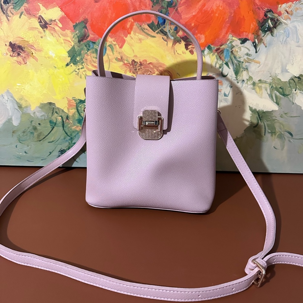 Pink Satchel Crossbody Handbag